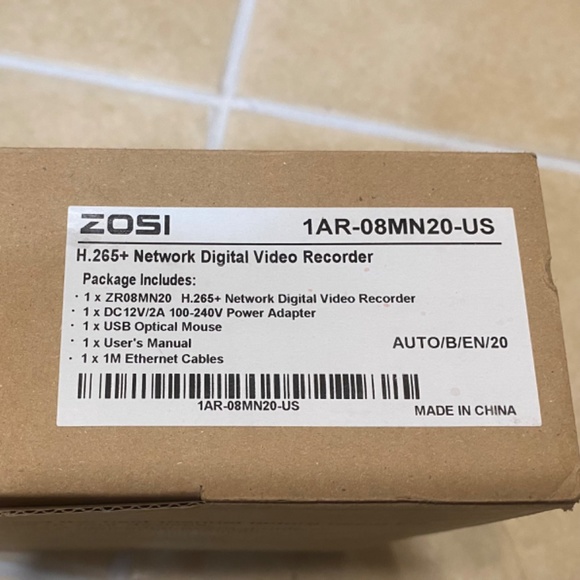 ZOSI 1 AR-08MN20-US H.265+ Network Digital Video Recorder - Picture 3 of 4